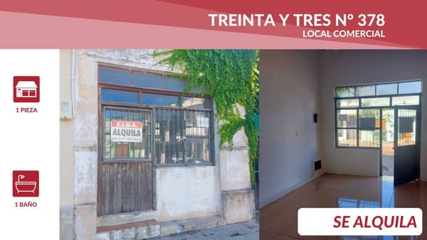 Alquiler / TREINTA Y TRES 378 / Artigas